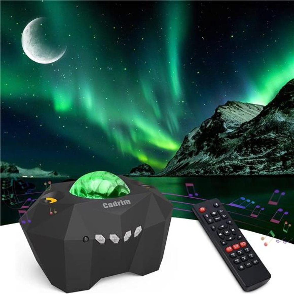 Star Projector with Bluetooth Speaker & Remote,Northern Lights Aurora Projector